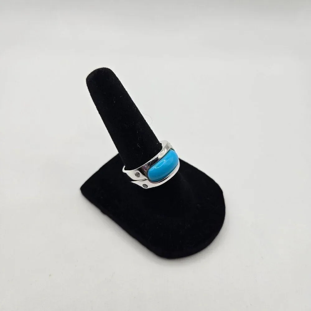 Dee Berkle DBJ Ring Size 7 Sterling Silver 925 Turquoise